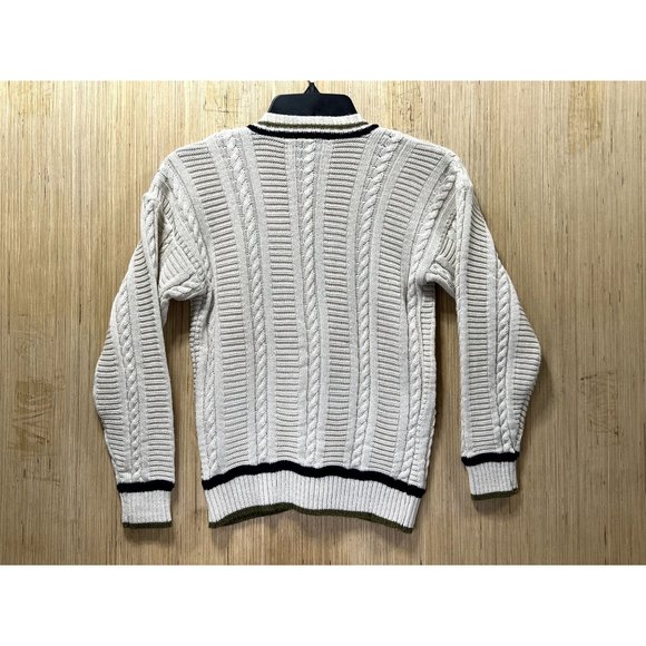 Glenbarra - Women's Casual Long Sleeve Sweater - Beige - Small - Picture 2 of 14